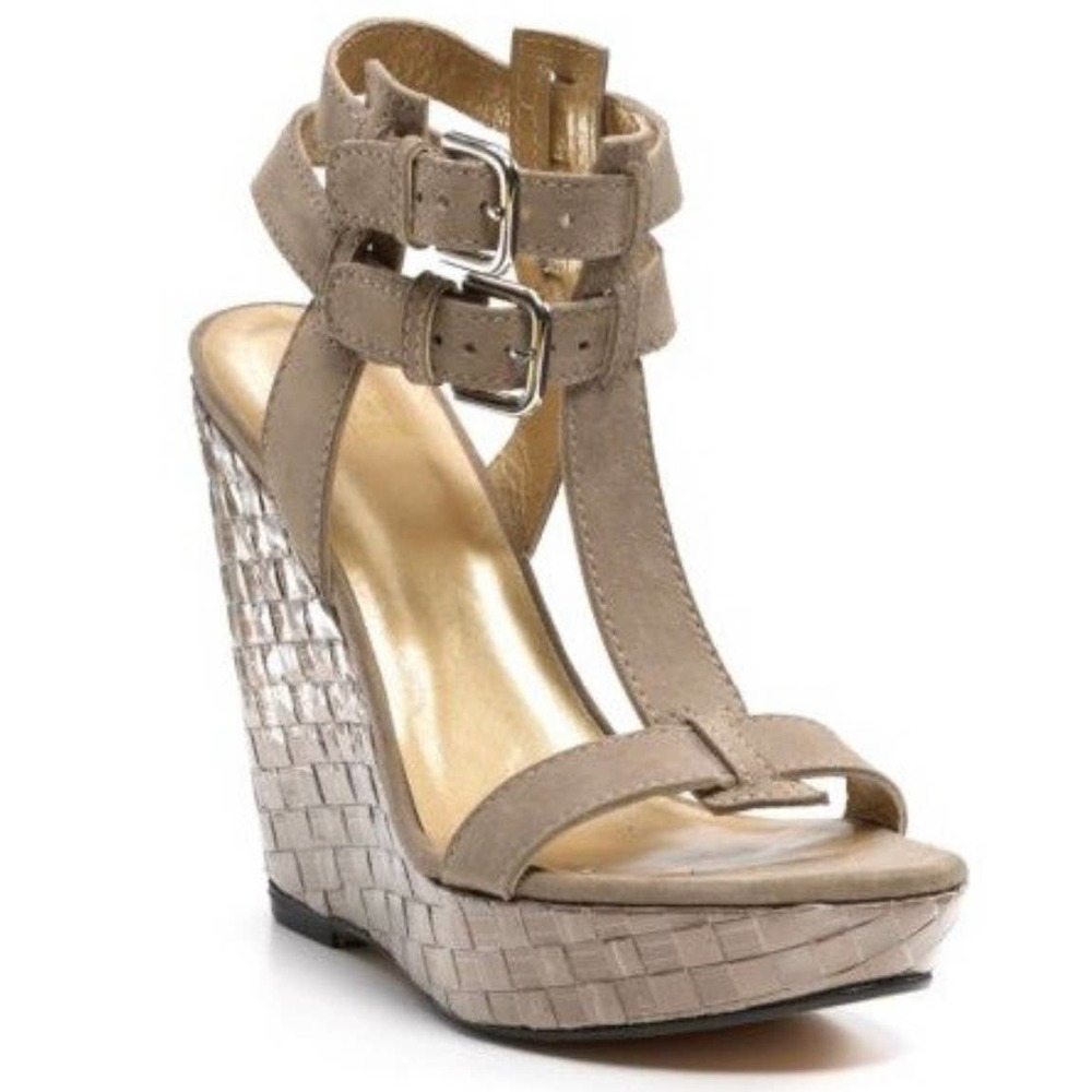 New STUART WEITZMAN The Teaque Wedge Sandals sz 10 $380